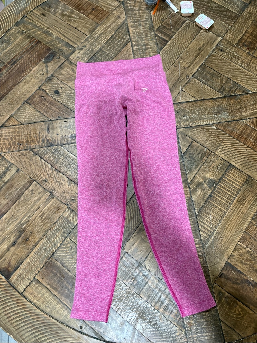 Gymshark Lift Seamless High Rise Leggings Pink Marl Size M Medium